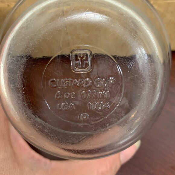 BOWLS - 3 Lot Anchor Hocking Clear Glass Custard Cups & lids, Ramkins 6oz 1034 - Picture 7 of 13